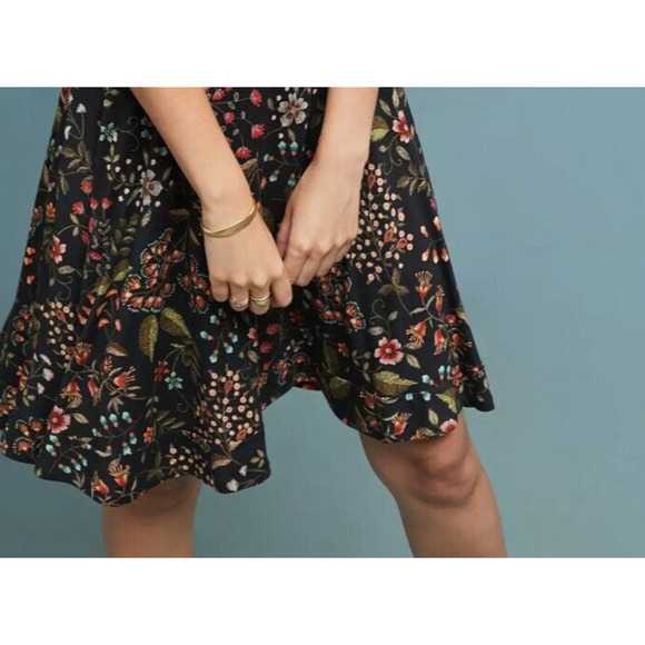 Anthropologie Midi Dress Aldomartins Appenzell Knit Floral Viscose Size XS P Nwt - Picture 8 of 15